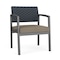 Lesro Lenox Steel Wide Guest Chair Metal Frame, Charcoal, RS NightSky Back, MD Farro Seat LS1201 - alternate 1